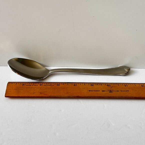 Mikasa Gerald Patrick Classico Soup Spoons Set 4 Satin Stainless Steel 18/8 New - Picture 5 of 7